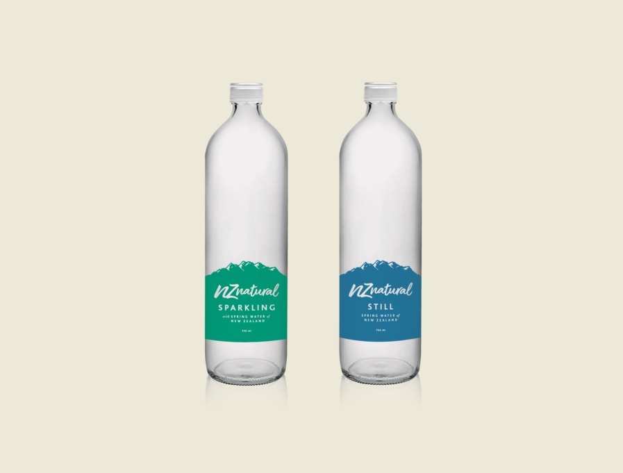 NZ Natural sparkling in glass bottles Hospitality Business